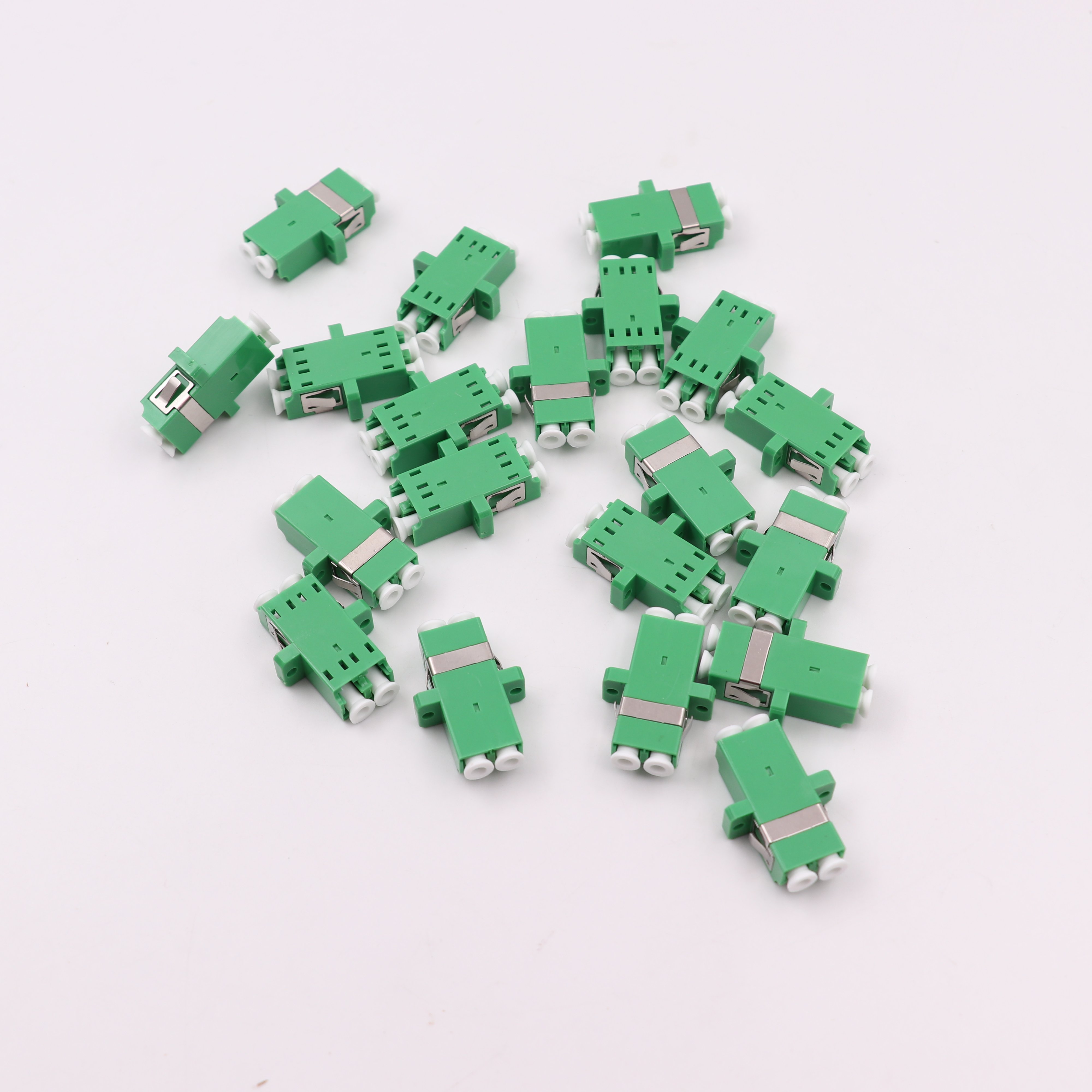 LC/APC Fiber Optic Adapter Green Color Fiber Coupler Duplex Single Mode LC Optical Connector For Network